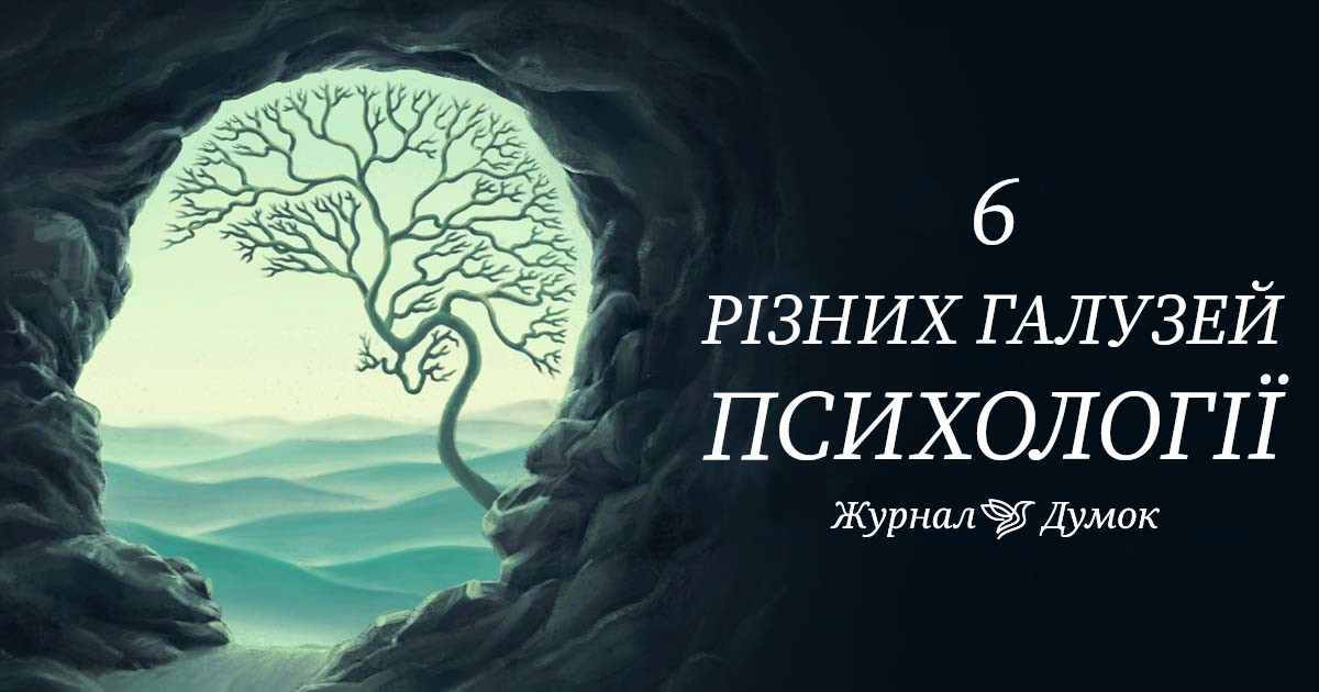 Ознайомлення з 6 різними галузями психології